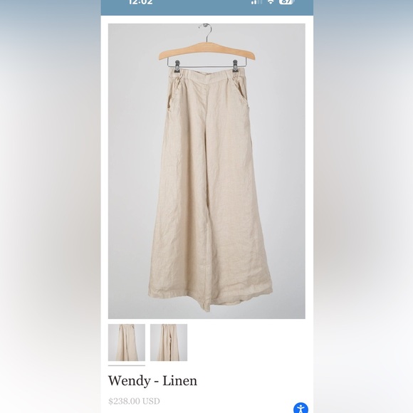 CP Shades Wendy linen pant in sand 🤎 - Picture 3 of 5